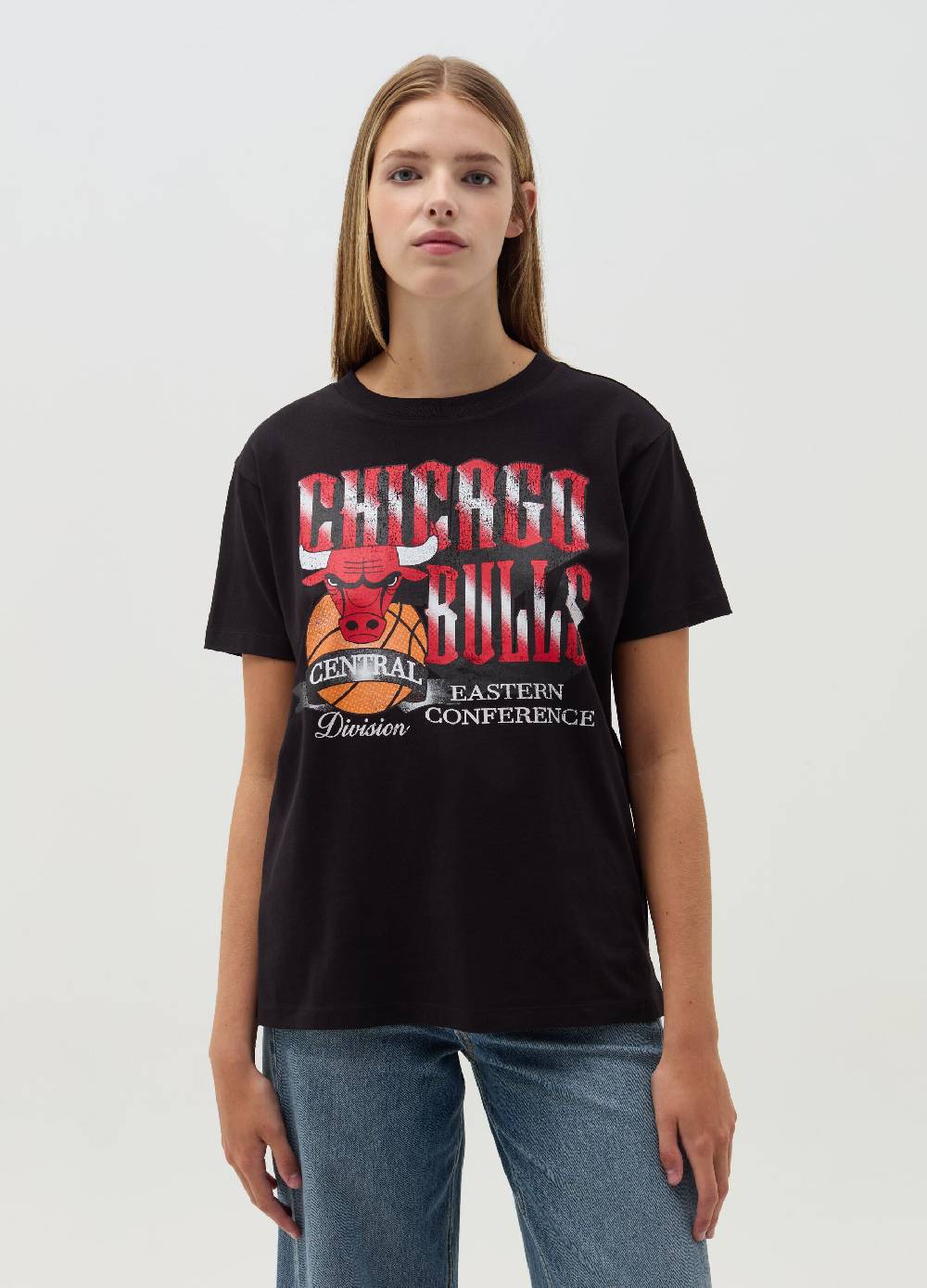 NBA T-shirt Con Stampa Chicago Bulls