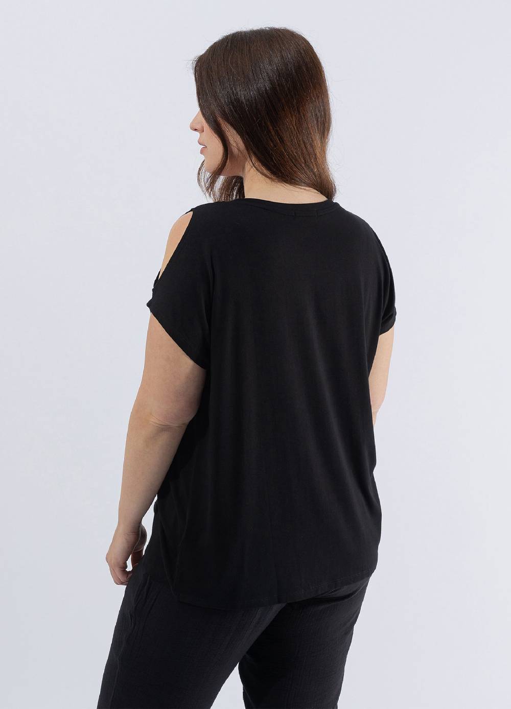 OCTOBER T-shirt Con Strass Multicolore Curvy