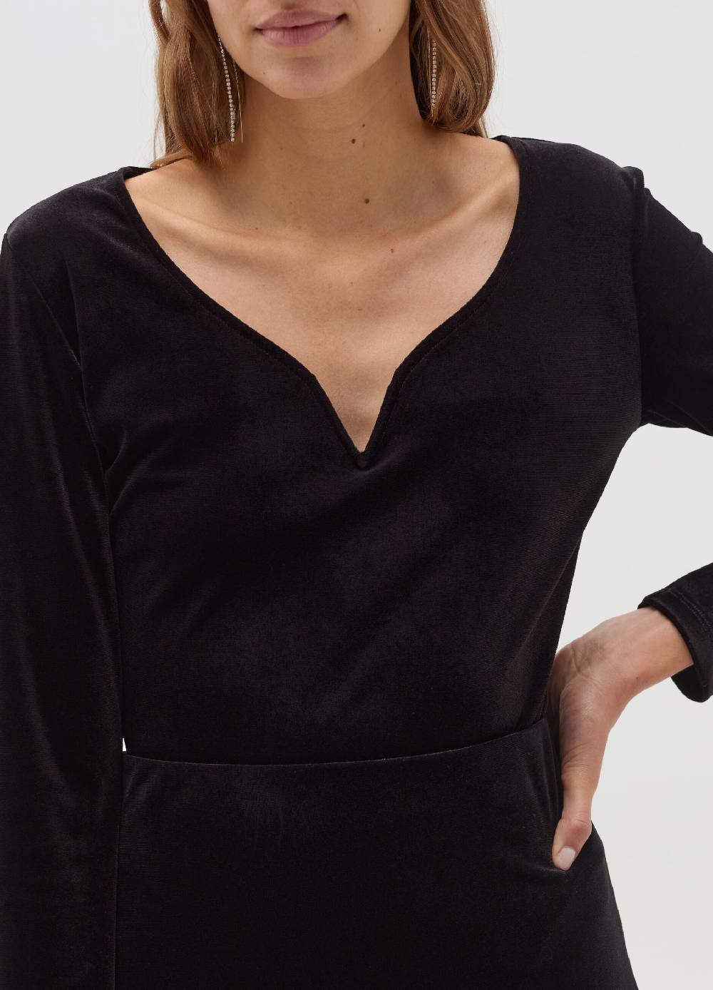 OVS Body A Maniche Lunghe In Velluto