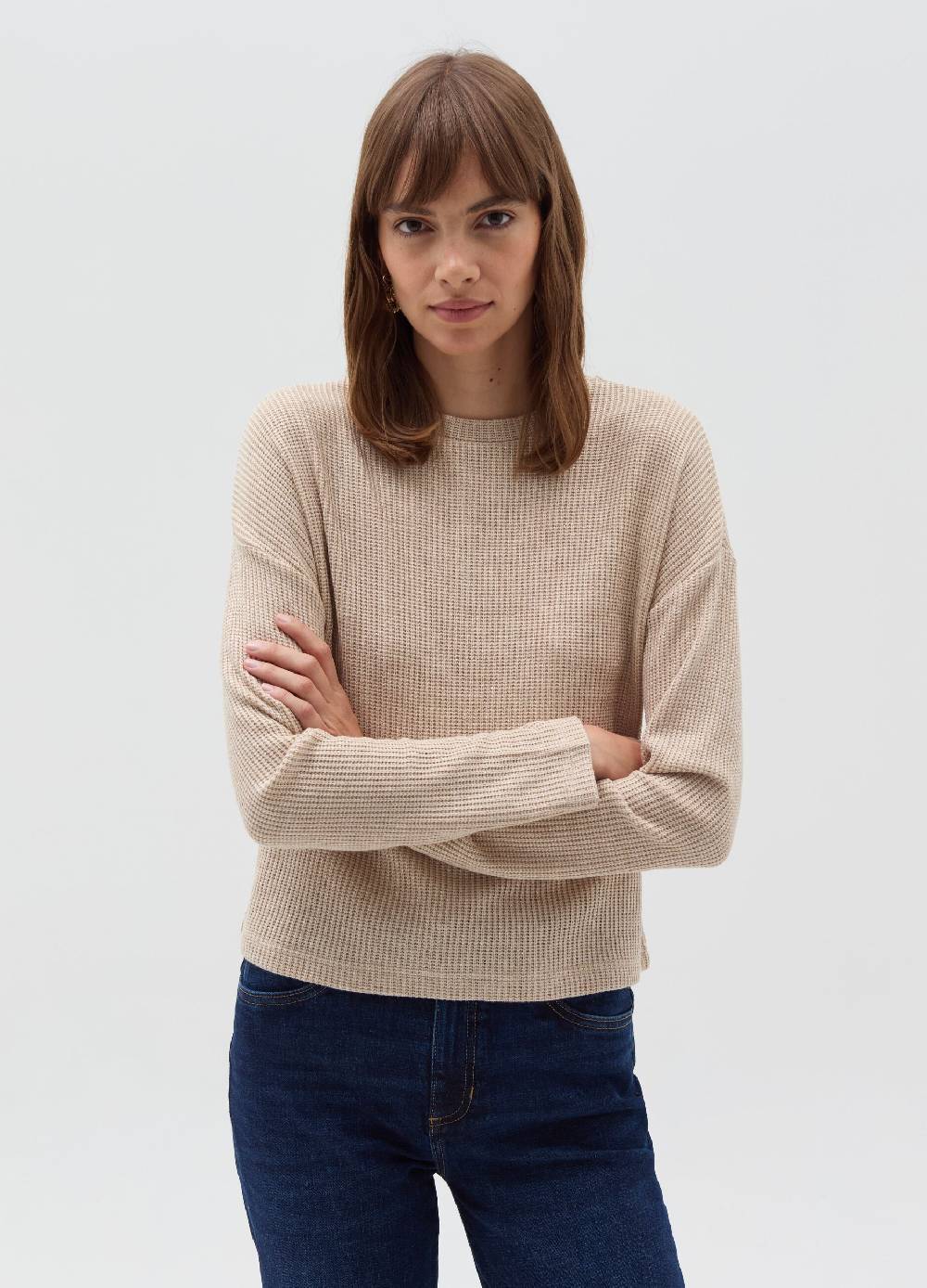 OVS Maglia a coste inglesi con lurex