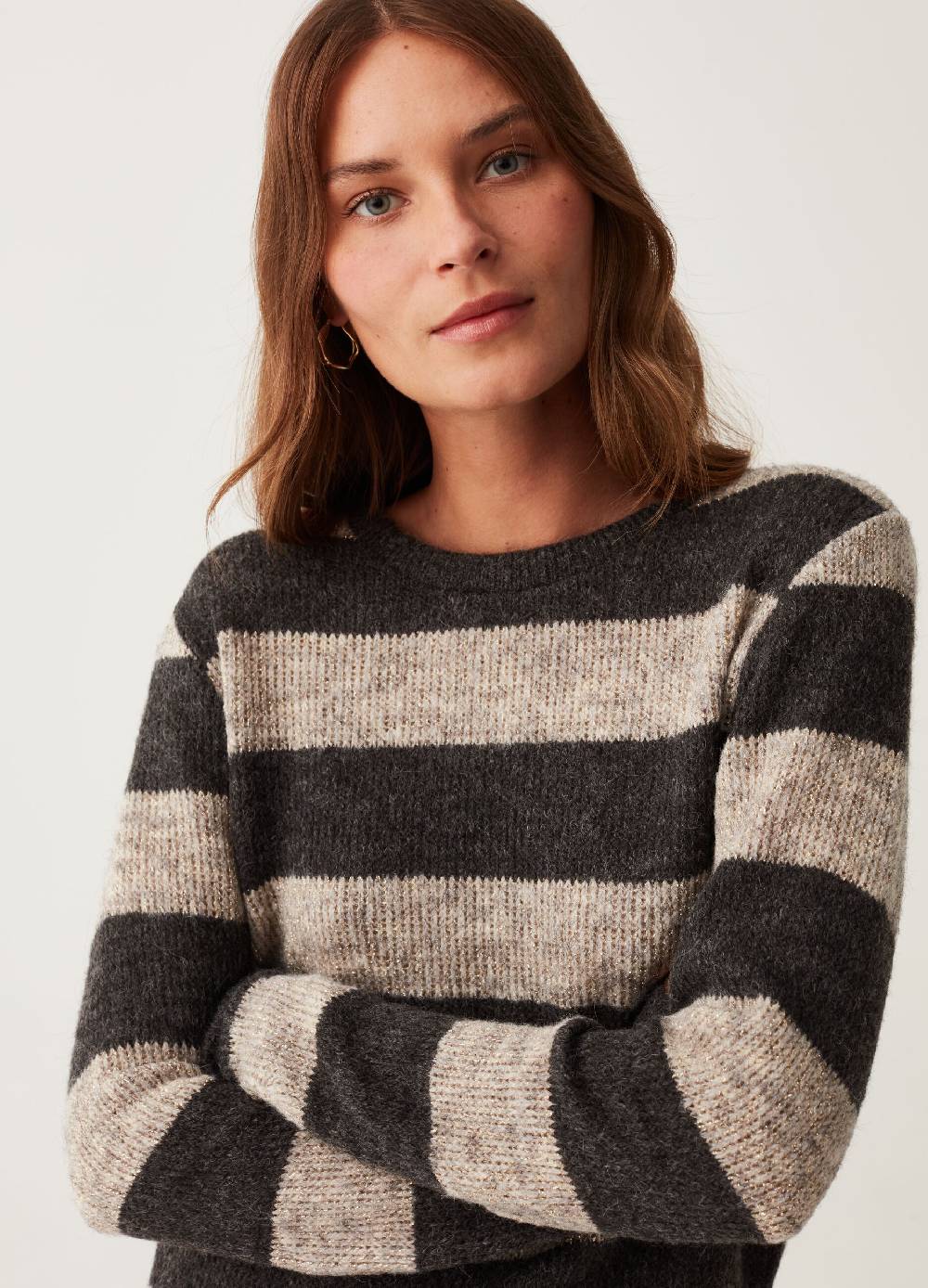 OVS Maglia a righe con dettagli lurex