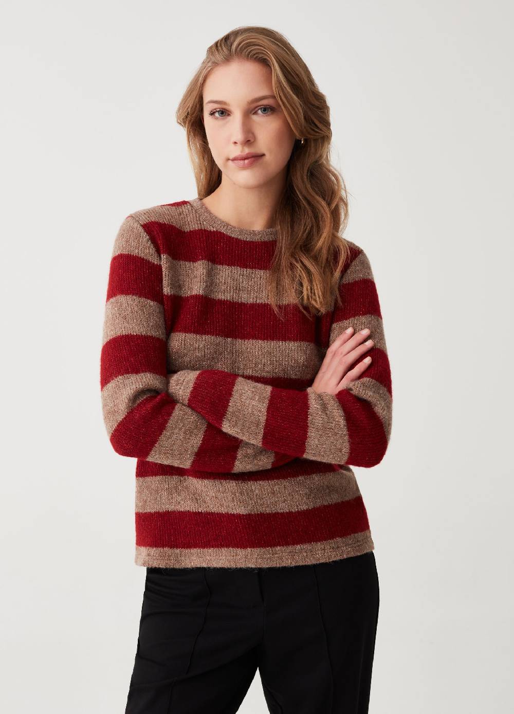 OVS Maglia a righe con dettagli lurex