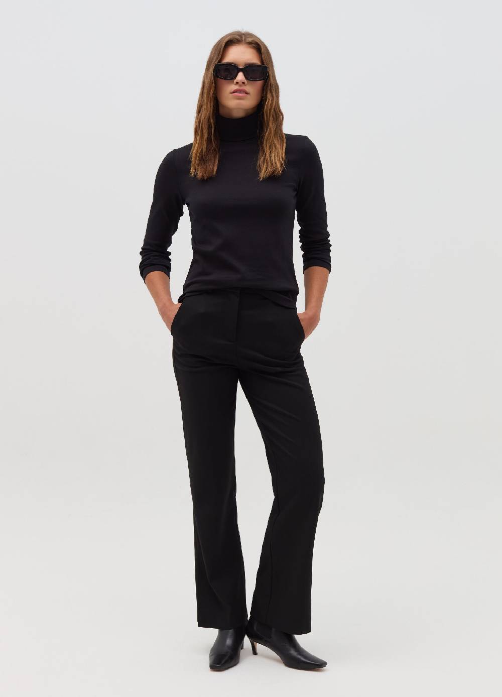 OVS T-shirt a collo alto con maniche lunghe