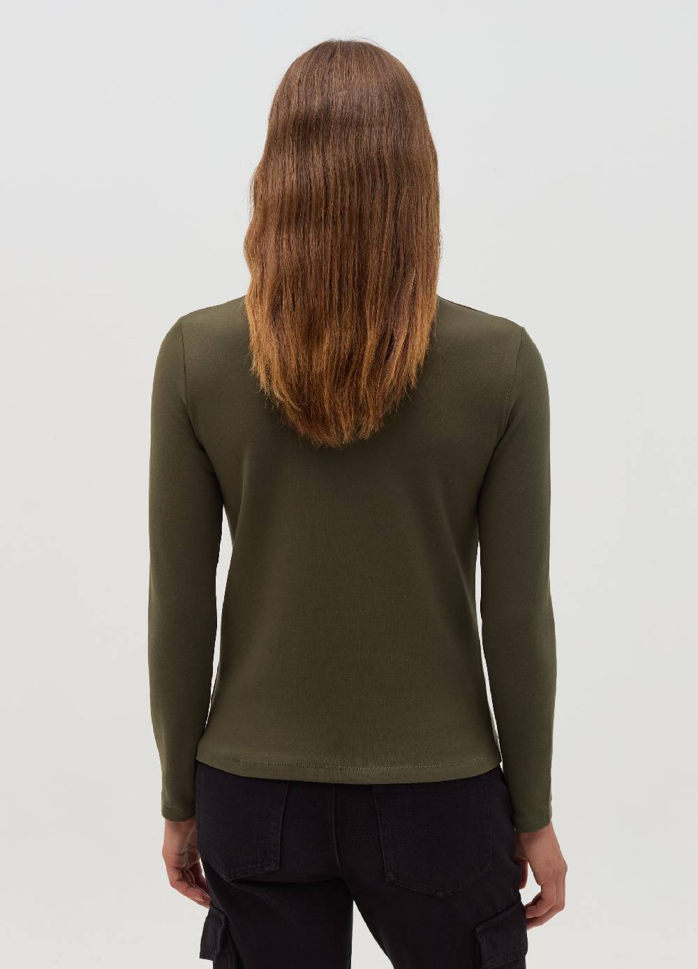 OVS T-shirt A Collo Alto Con Maniche Lunghe