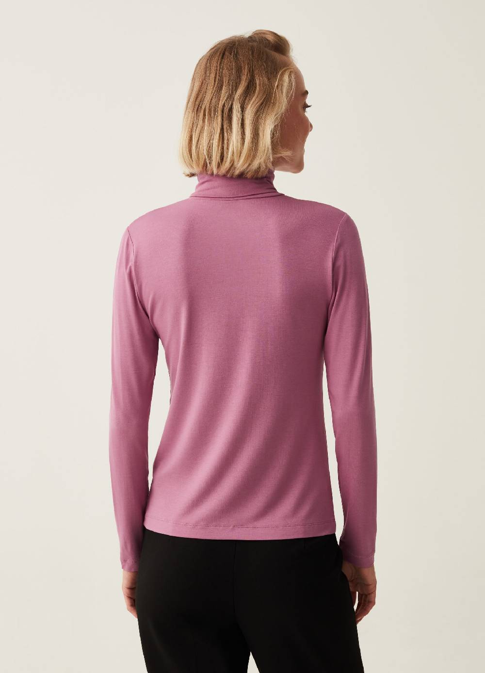 OVS T-shirt A Collo Alto Con Maniche Lunghe