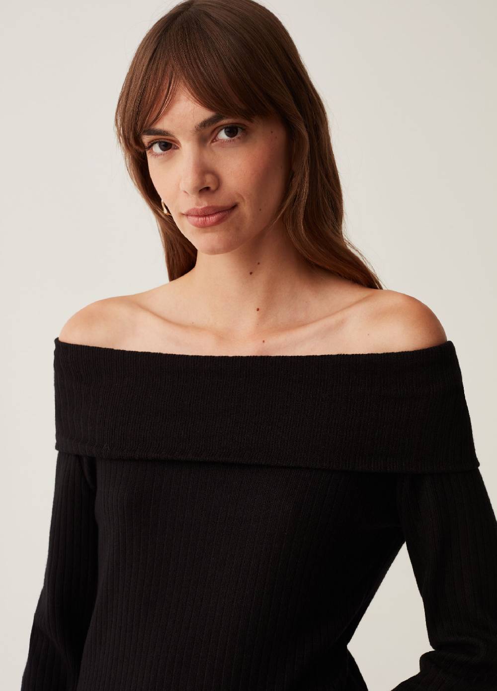 OVS T-shirt A Coste Piatte Con Spalle Scoperte