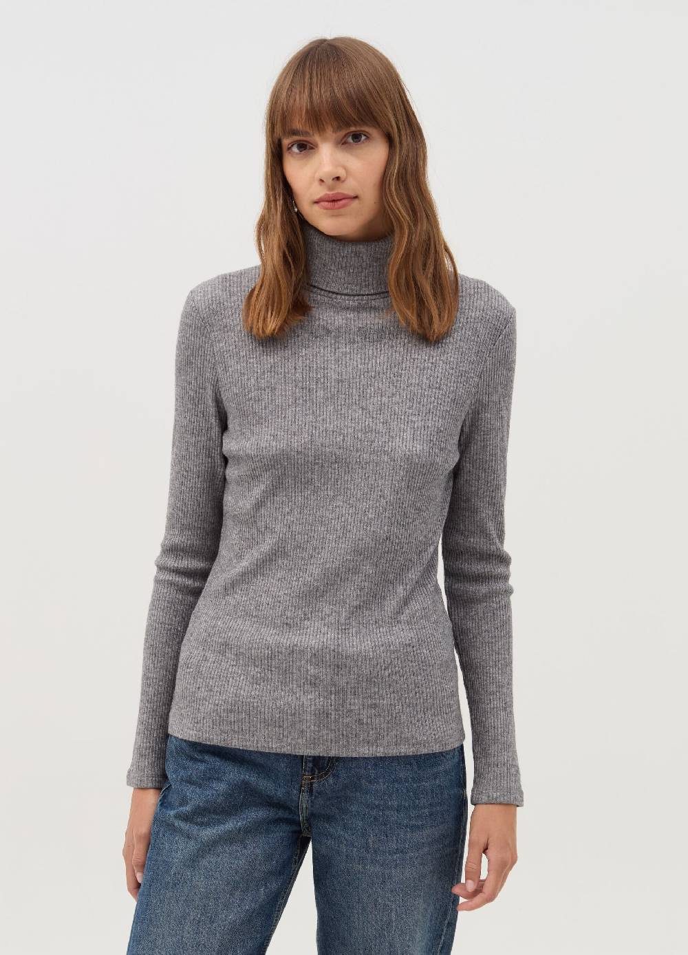 OVS T-shirt A Costine Con Collo Alto