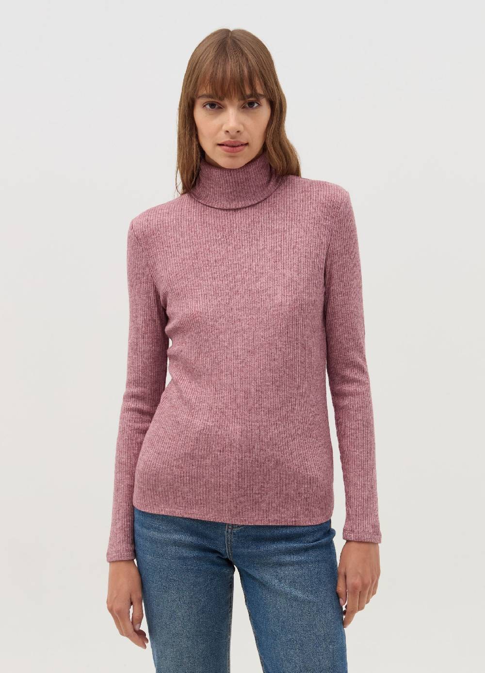 OVS T-shirt A Costine Con Collo Alto