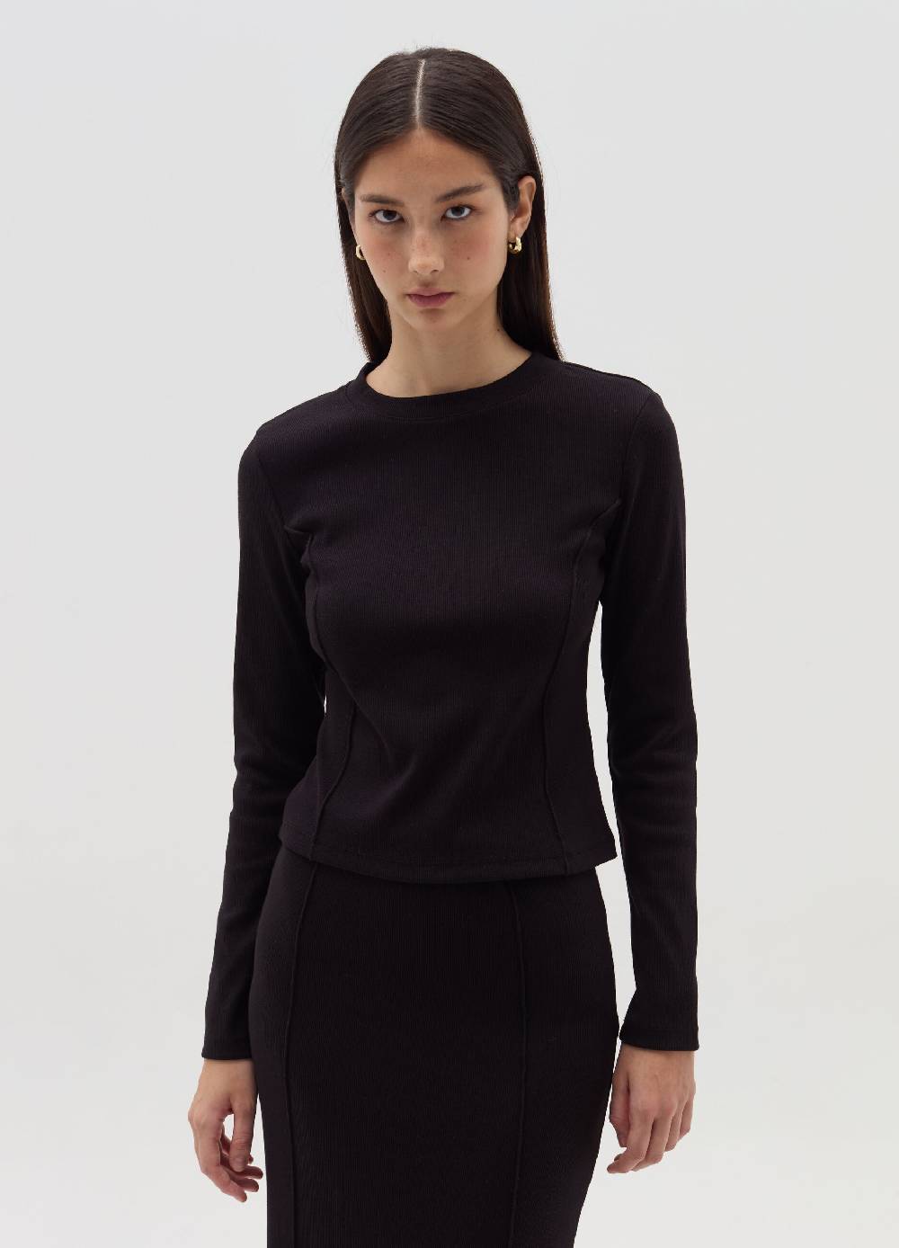 OVS T-shirt A Costine Con Cuciture In Rilievo