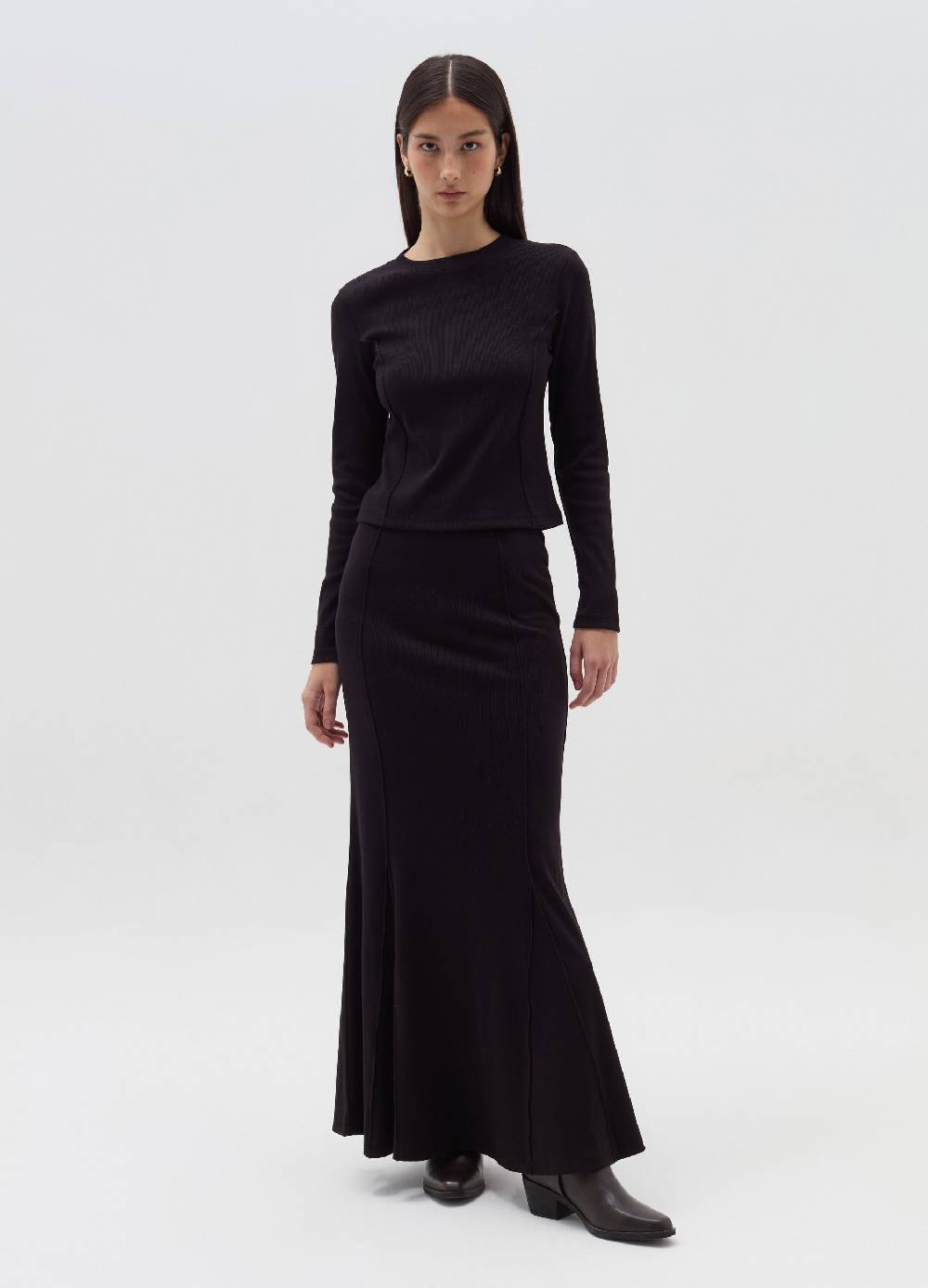 OVS T-shirt a costine con cuciture in rilievo