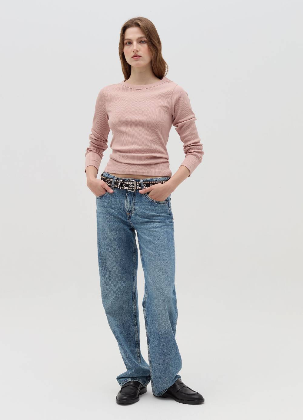 OVS T-shirt a costine con maniche lunghe