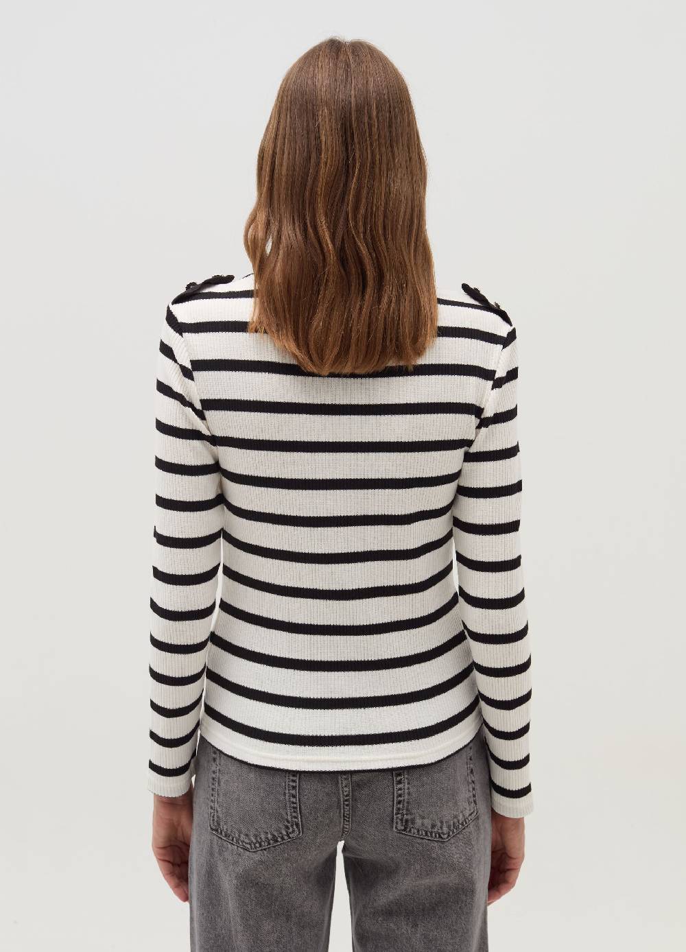 OVS T-shirt A Maniche Lunghe Con Bottoni Gioiello