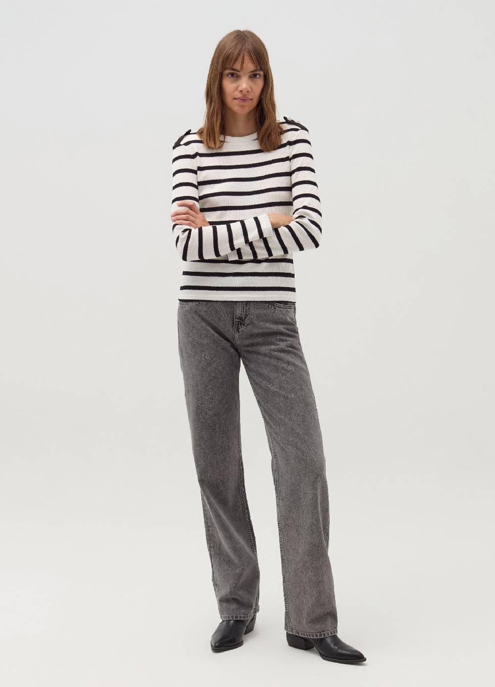 OVS T-shirt a maniche lunghe con bottoni gioiello