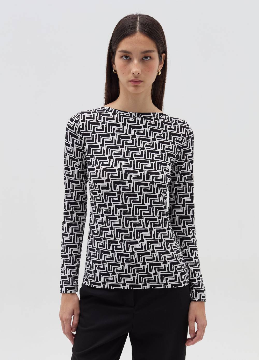 OVS T-shirt A Maniche Lunghe Con Scollo A Barca