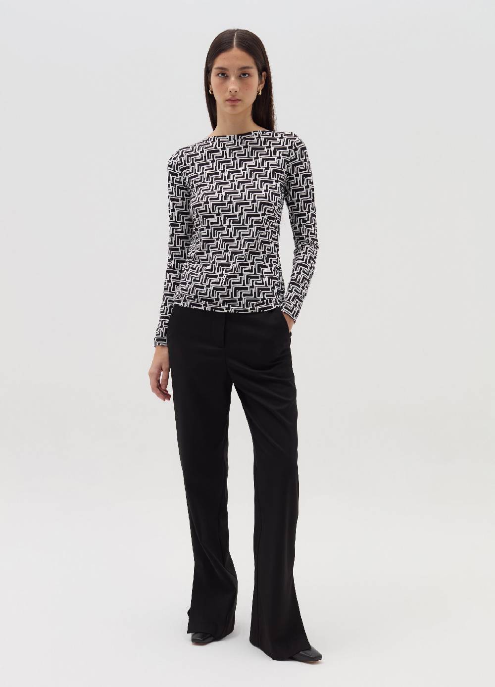 OVS T-shirt a maniche lunghe con scollo a barca