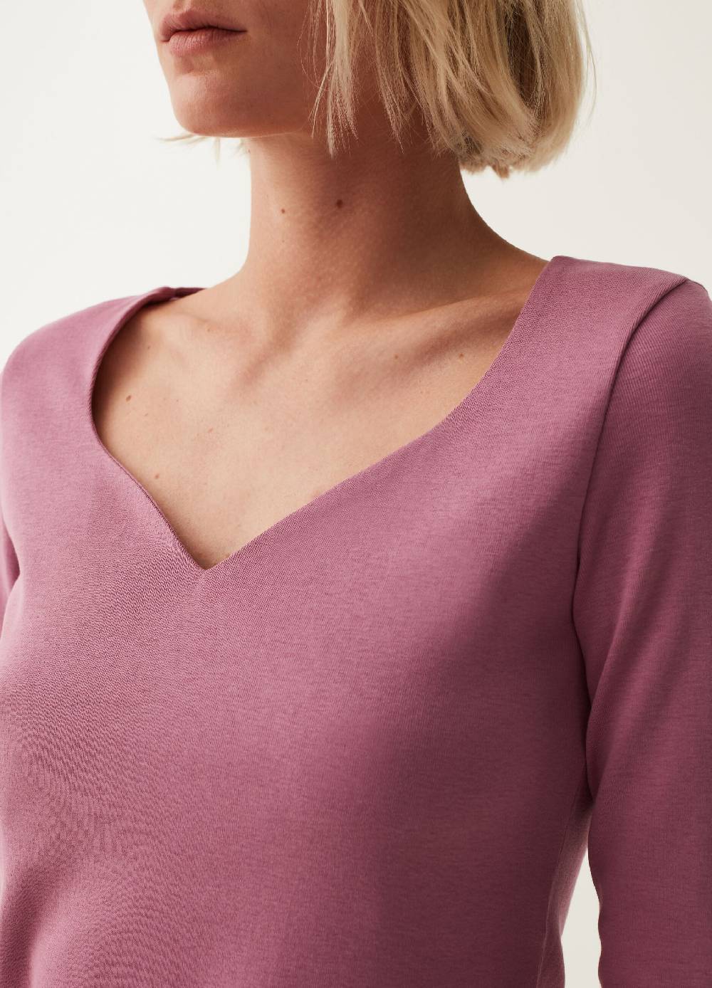 OVS T-shirt A Maniche Lunghe Con Scollo A Cuore