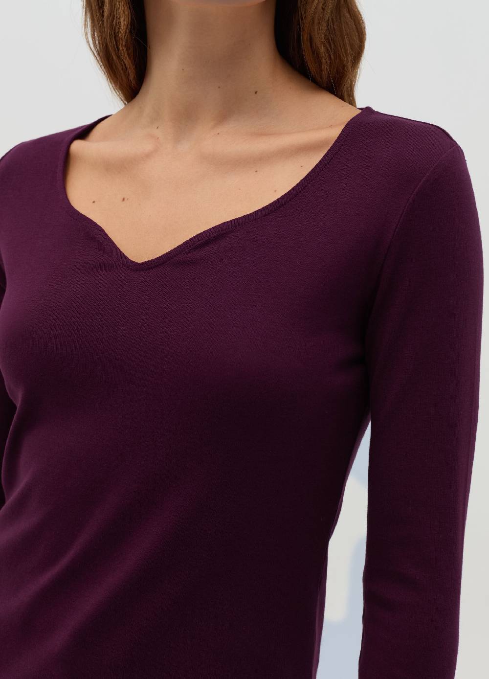 OVS T-shirt A Maniche Lunghe Con Scollo A Cuore