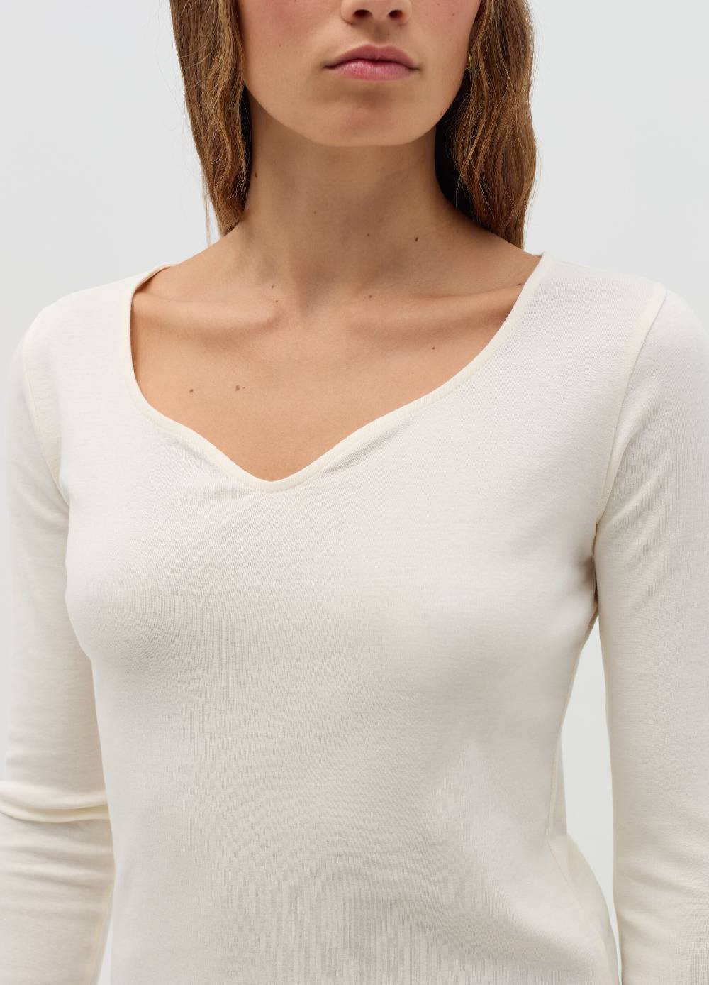 OVS T-shirt A Maniche Lunghe Con Scollo A Cuore