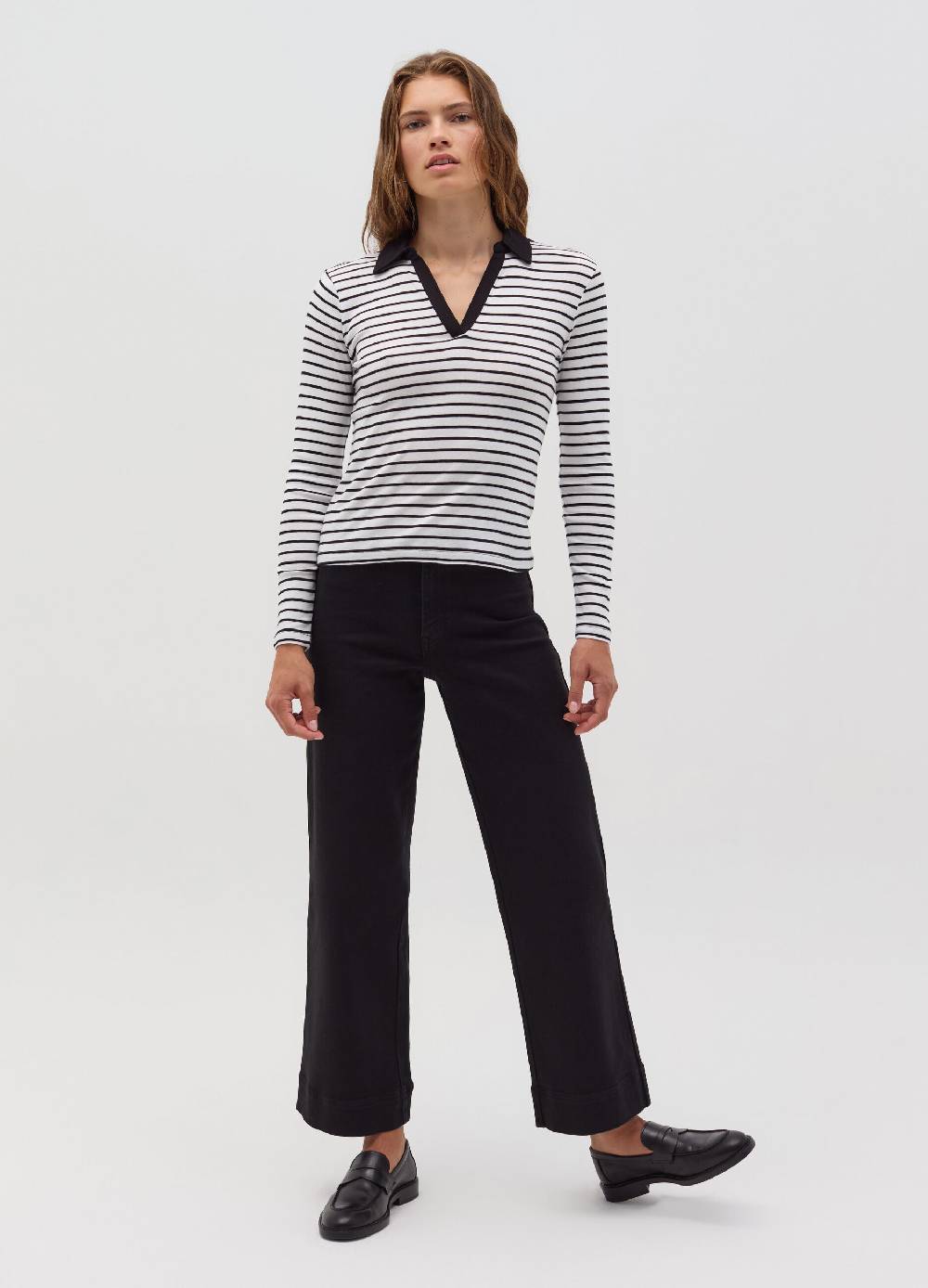 OVS T-shirt a maniche lunghe con scollo a polo