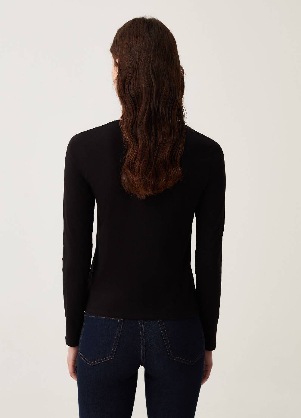 OVS T-shirt A Maniche Lunghe In Cotone