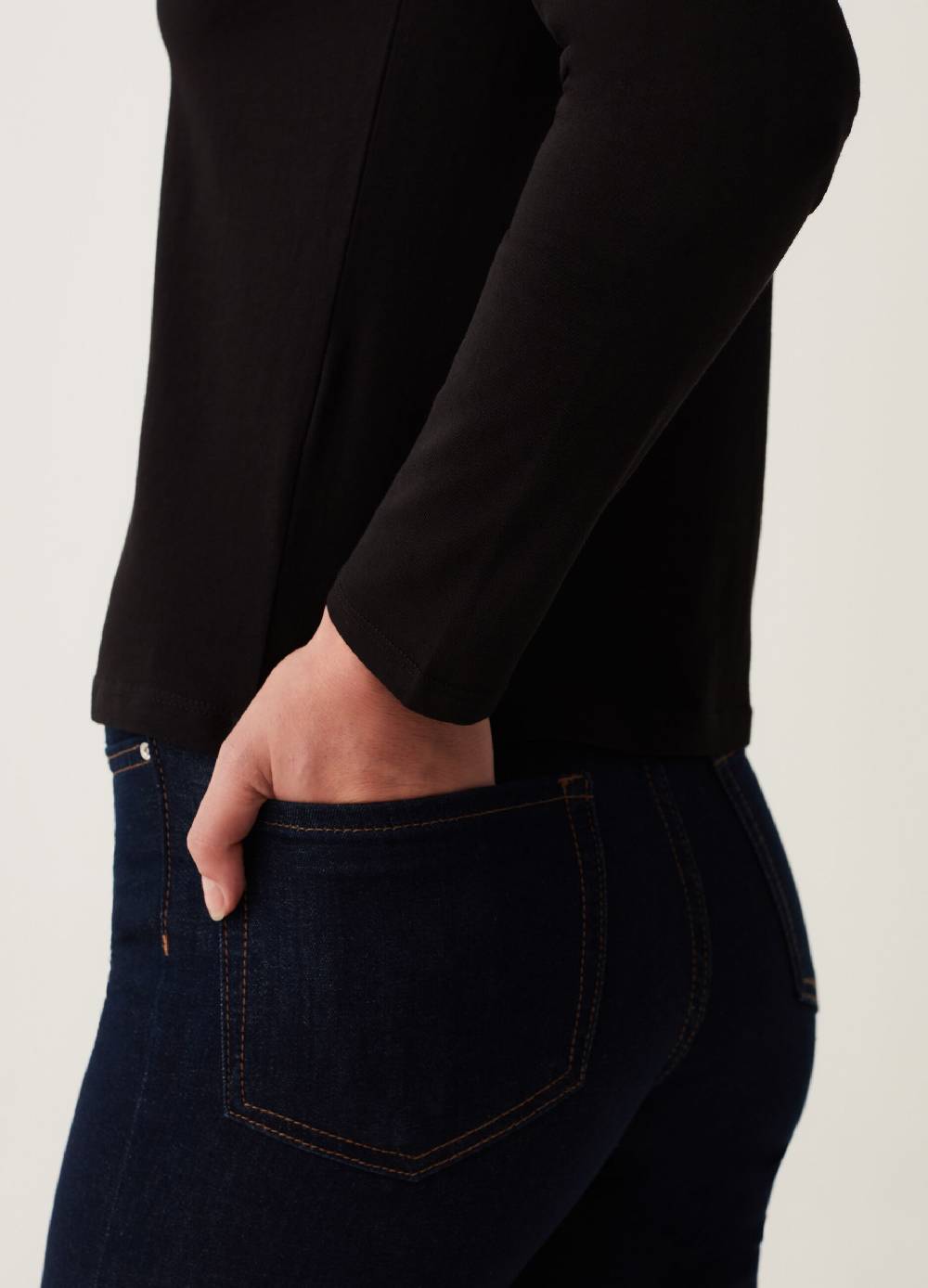 OVS T-shirt A Maniche Lunghe In Cotone