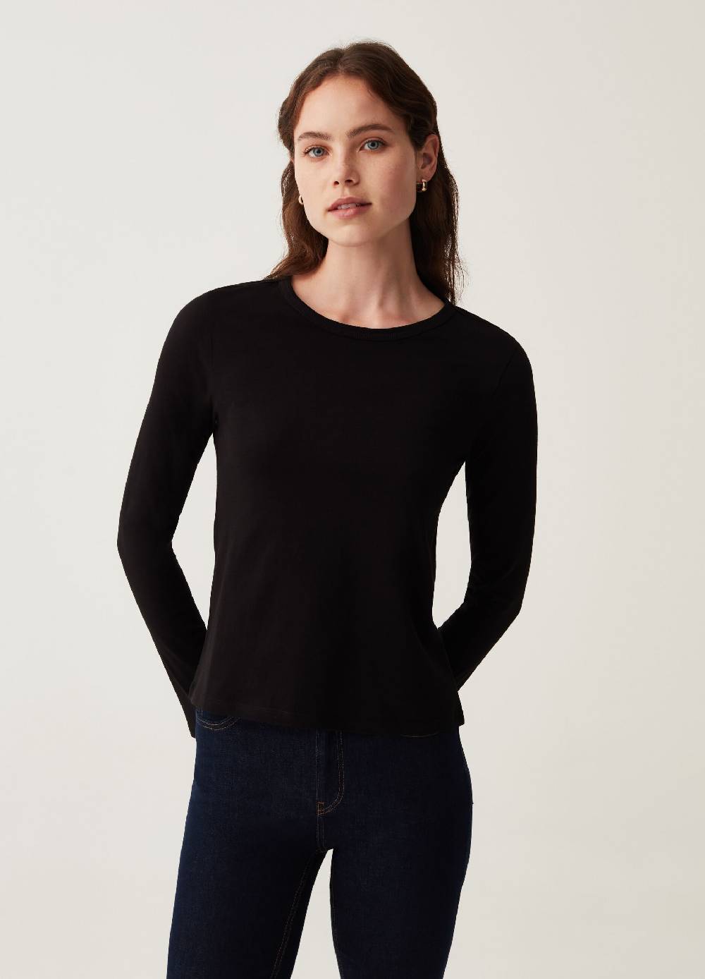 OVS T-shirt a maniche lunghe in cotone