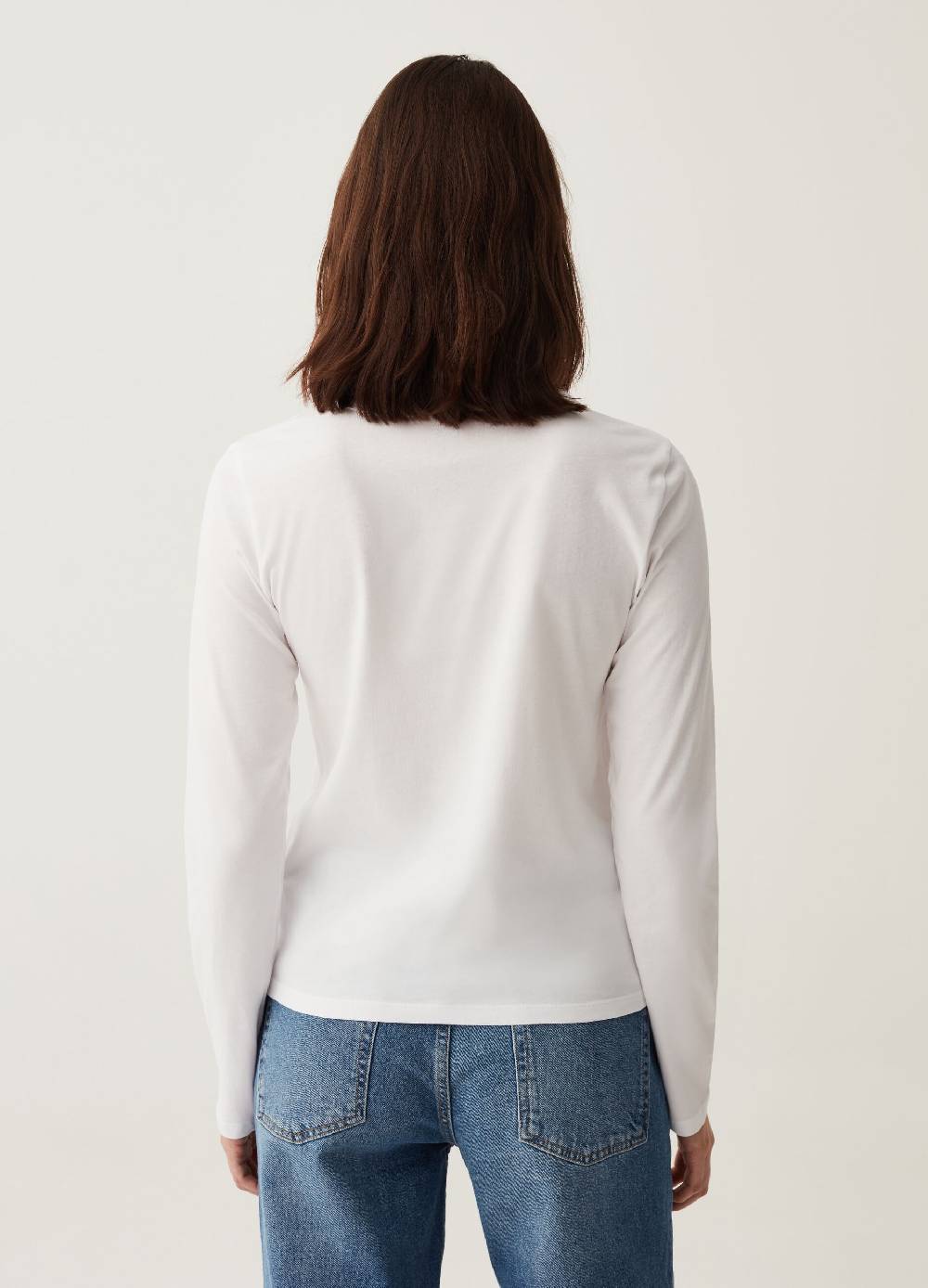 OVS T-shirt A Maniche Lunghe In Cotone