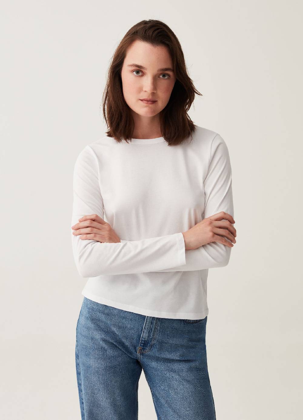 OVS T-shirt a maniche lunghe in cotone