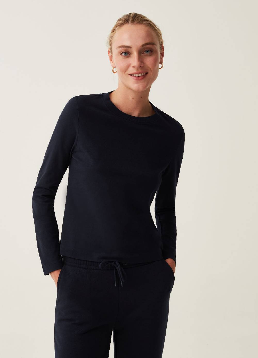 OVS T-shirt A Maniche Lunghe In Cotone