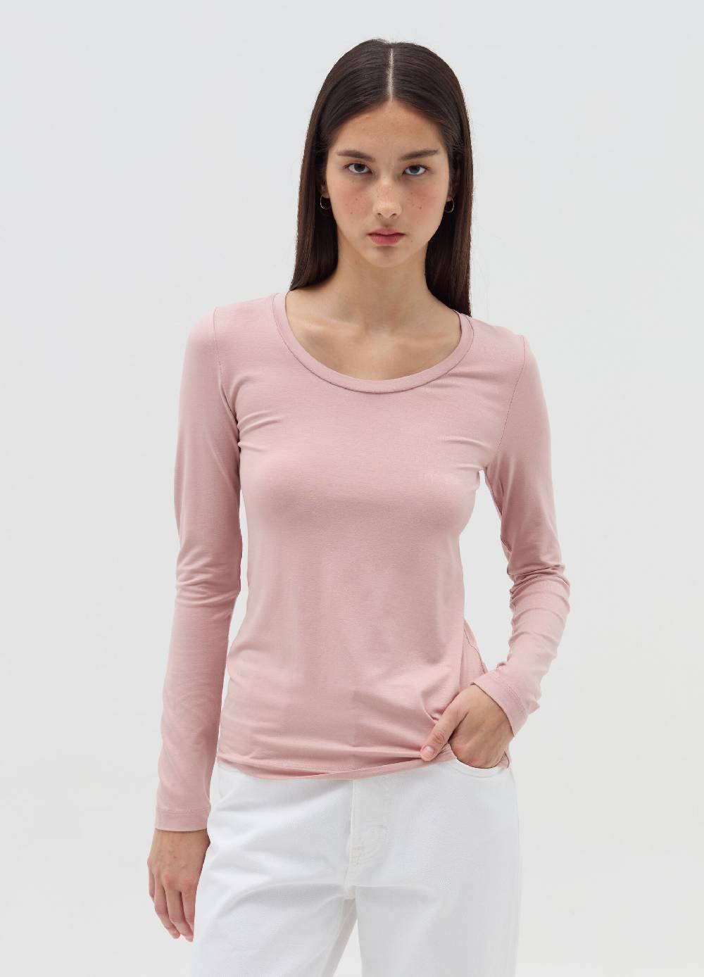 OVS T-shirt A Maniche Lunghe In Viscosa Stretch
