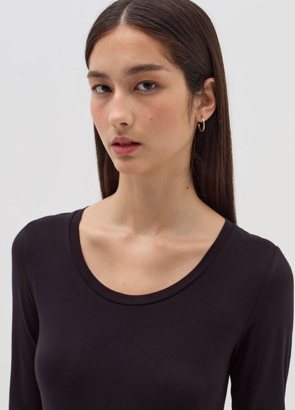 OVS T-shirt A Maniche Lunghe In Viscosa Stretch