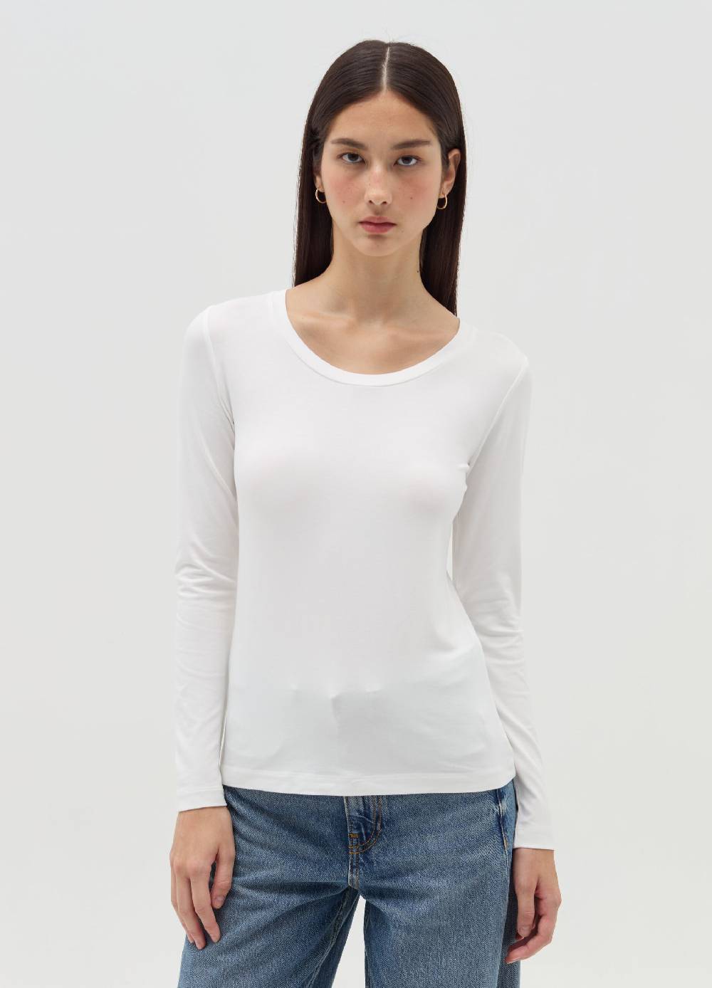 OVS T-shirt A Maniche Lunghe In Viscosa Stretch