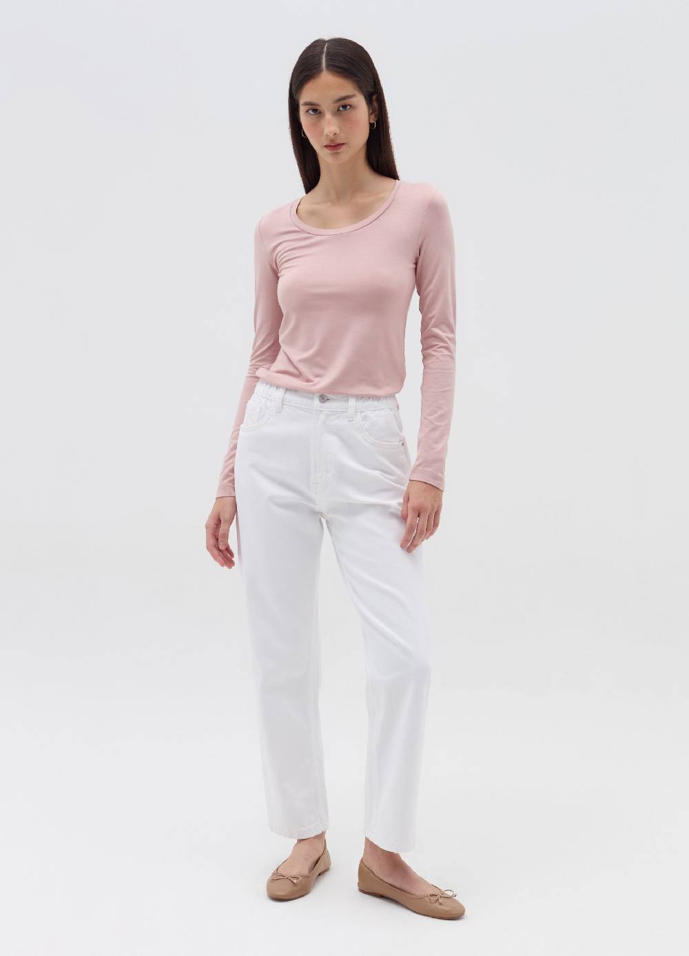 OVS T-shirt a maniche lunghe in viscosa stretch