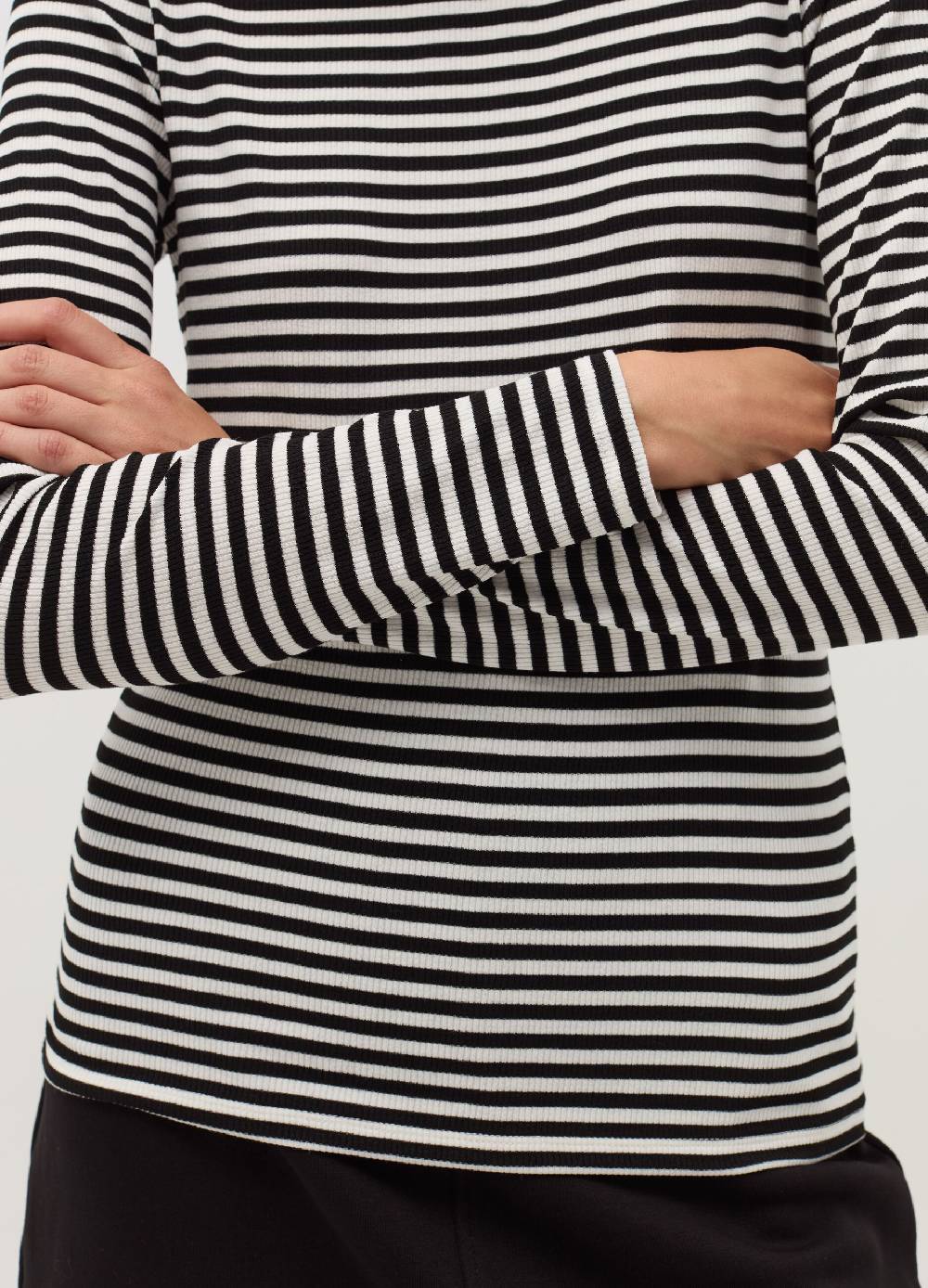 OVS T-shirt A Righe Mock Neck