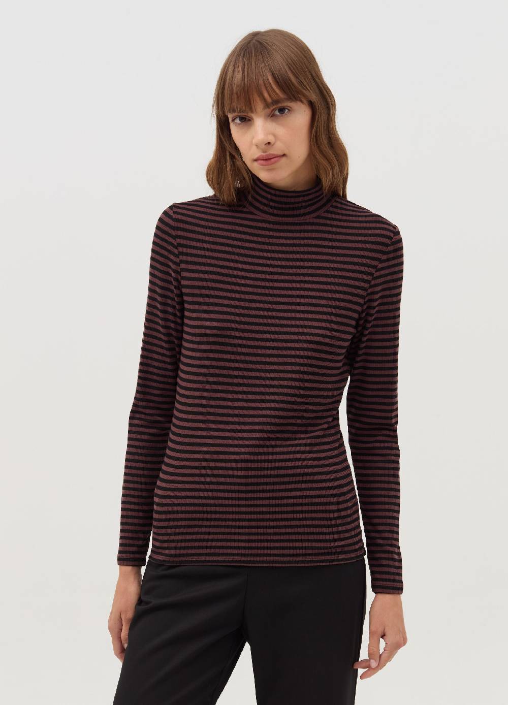 OVS T-shirt A Righe Mock Neck