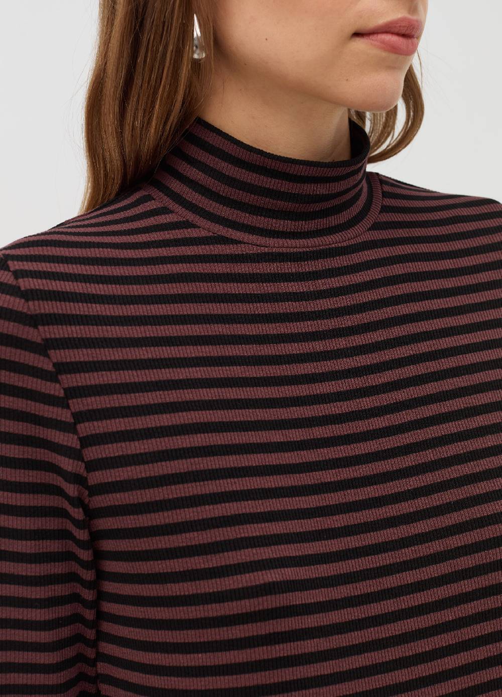 OVS T-shirt A Righe Mock Neck