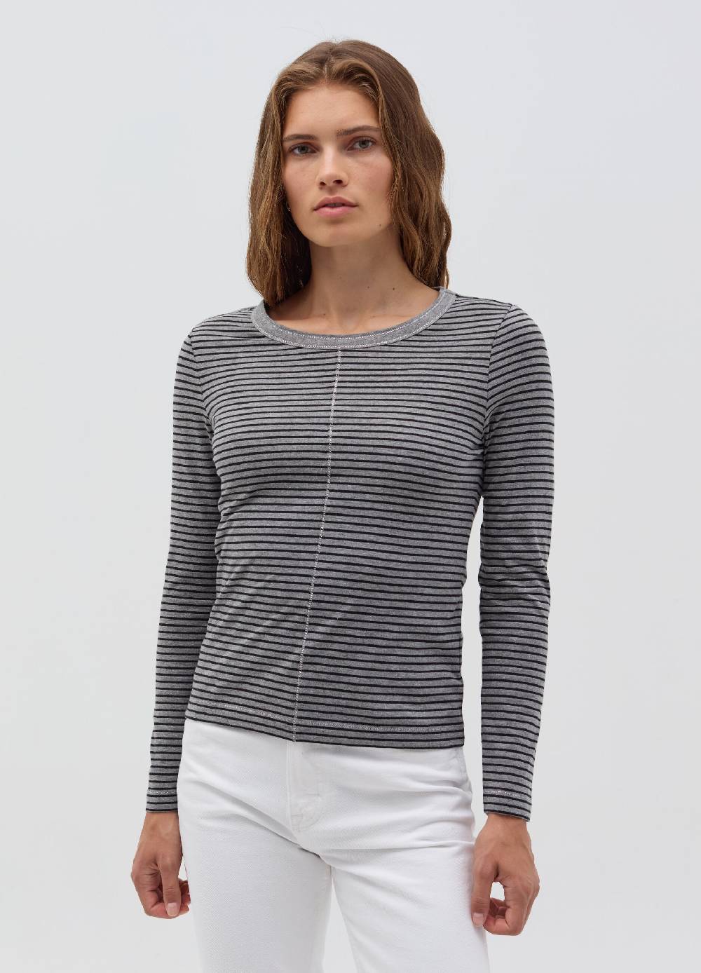 OVS T-shirt A Righe Sottili Con Maniche Lunghe