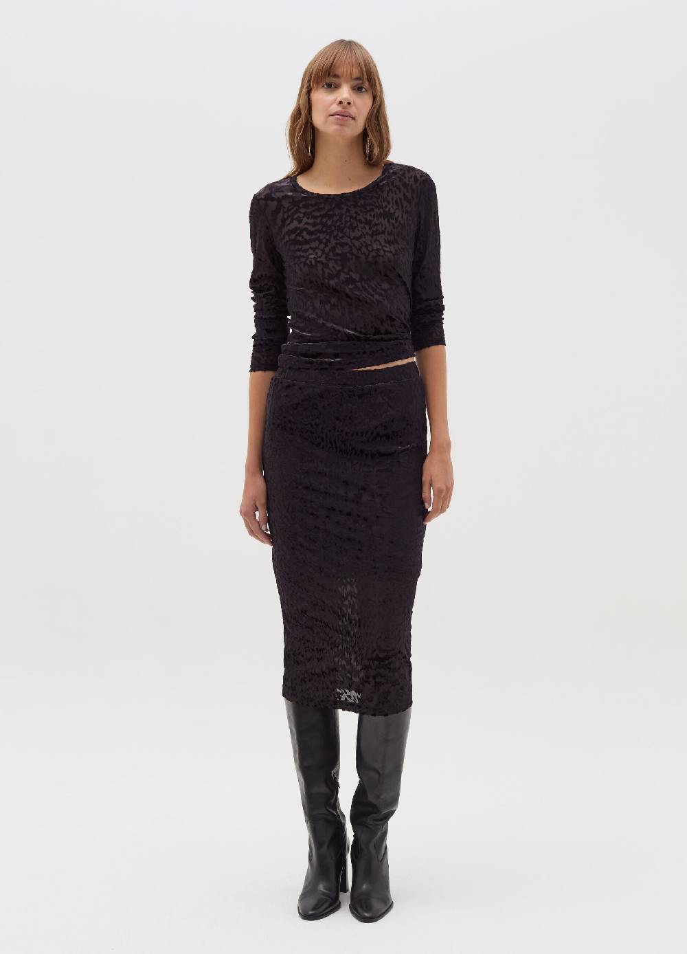 OVS T-shirt Animalier Con Lavorazione Devore