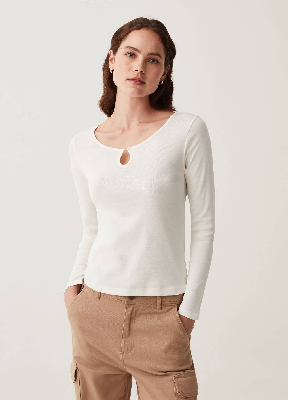 OVS T-shirt con apertura a goccia