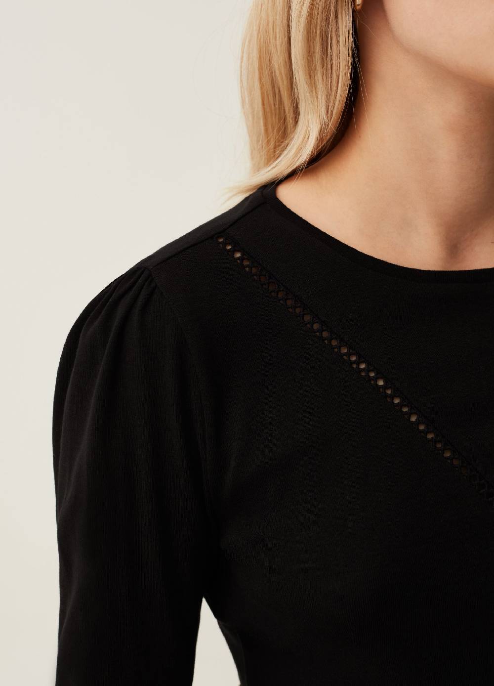 OVS T-shirt Con Dettaglio Traforato