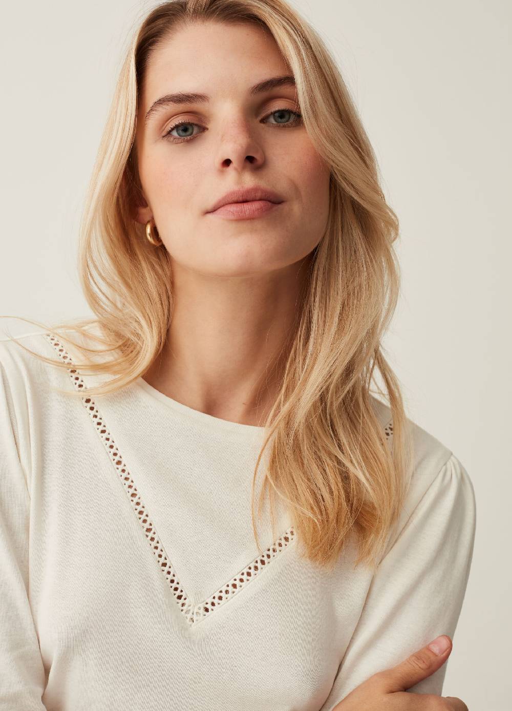 OVS T-shirt Con Dettaglio Traforato