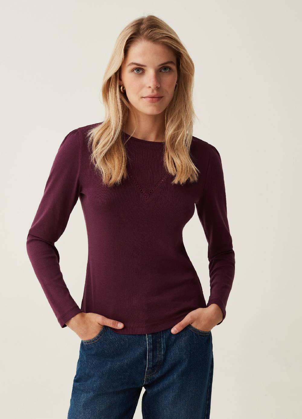 OVS T-shirt Con Dettaglio Traforato