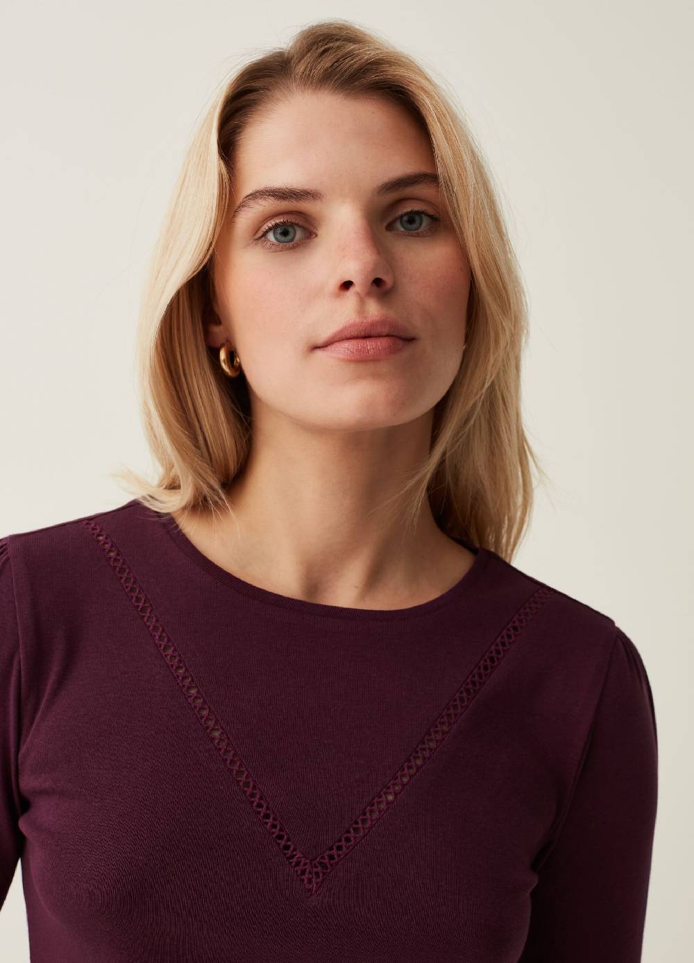 OVS T-shirt con dettaglio traforato