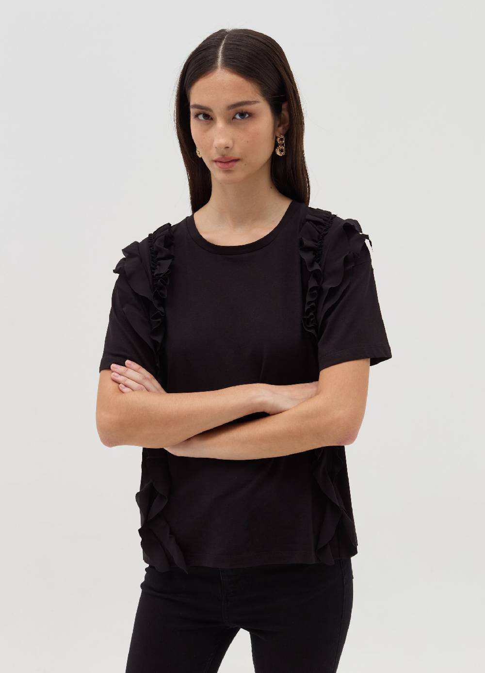 OVS T-shirt Con Rouches E Volant