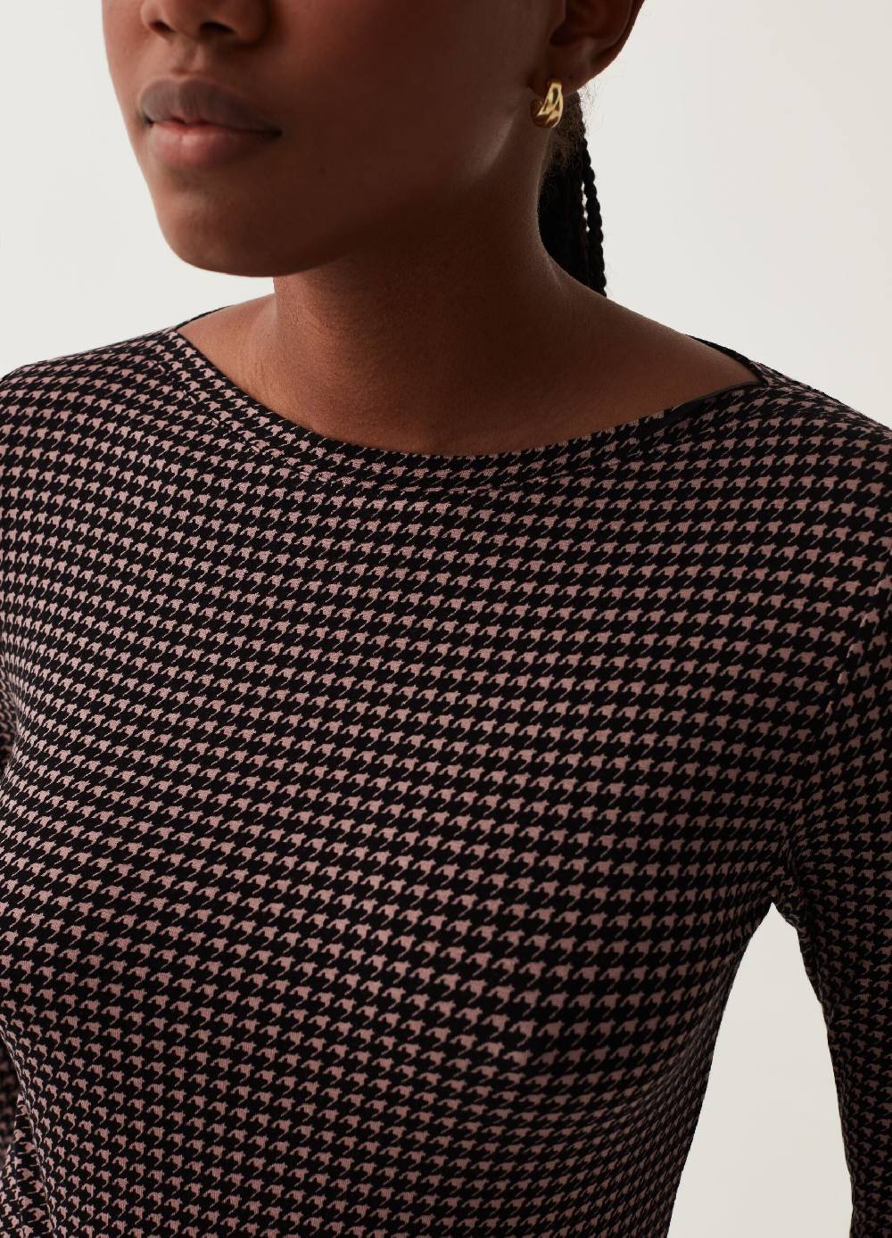 OVS T-shirt Con Scollo A Barchetta Fantasia