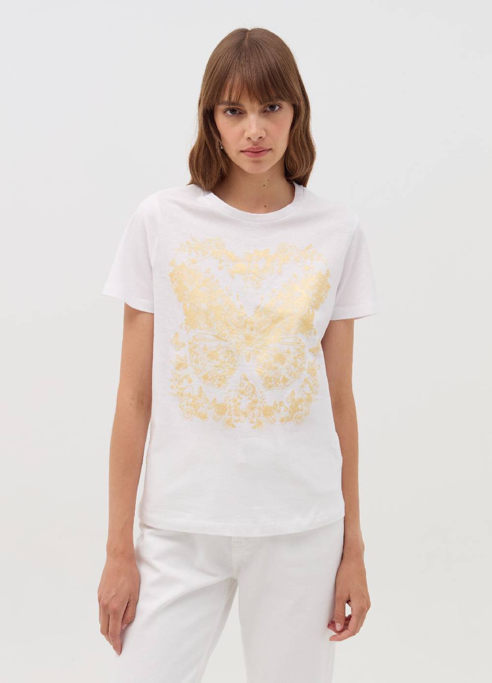 OVS T-shirt Con Stampa Farfalle E Fiori