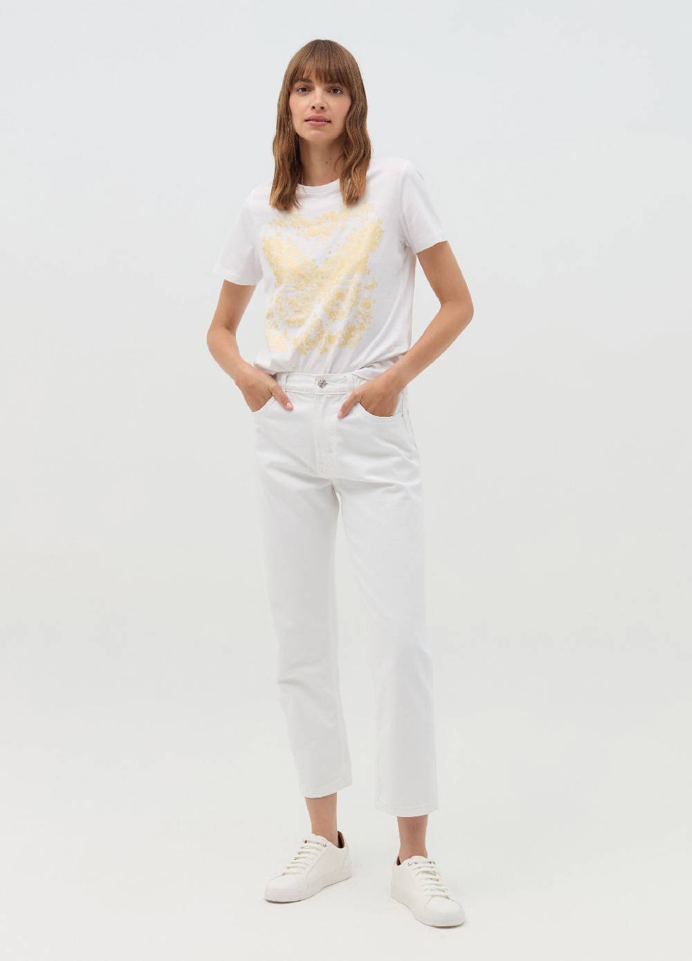 OVS T-shirt con stampa farfalle e fiori