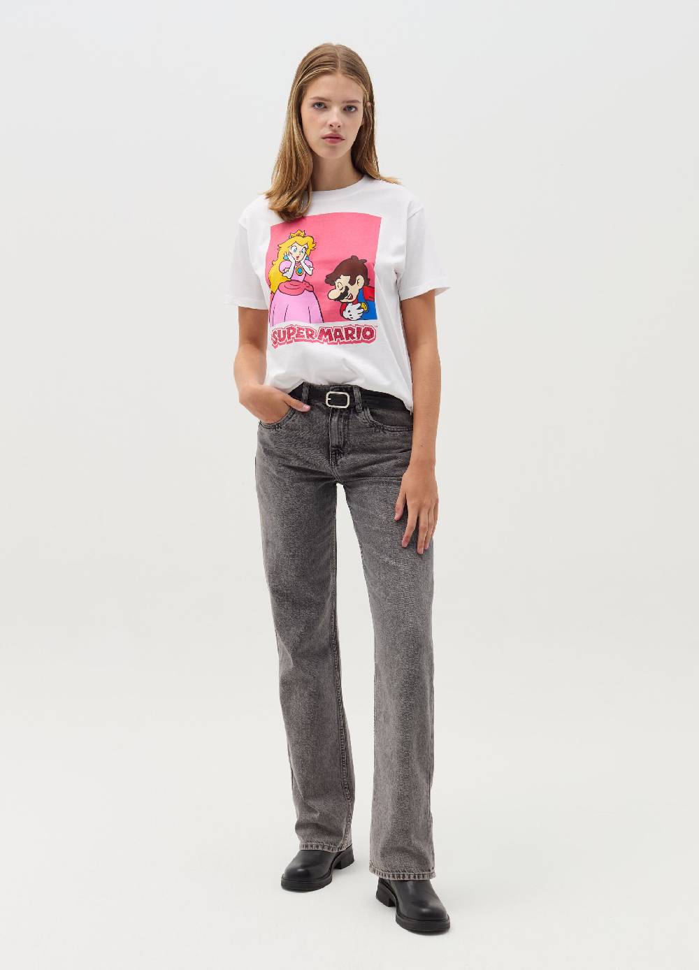 OVS T-shirt con stampa Super Mario™ e strass