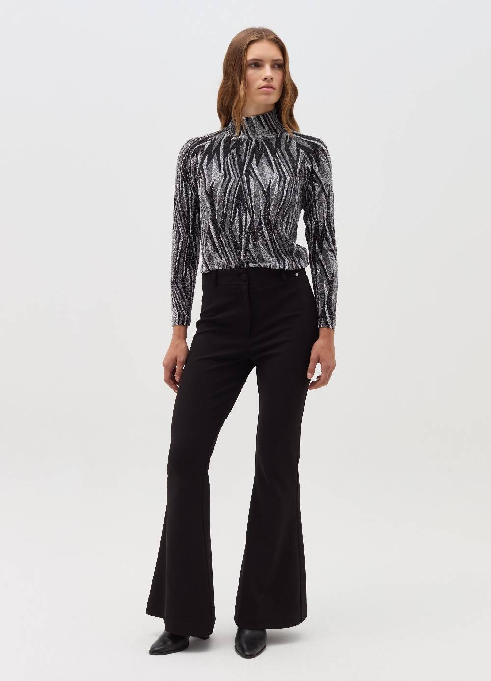 OVS T-shirt fantasia geometrica con lurex