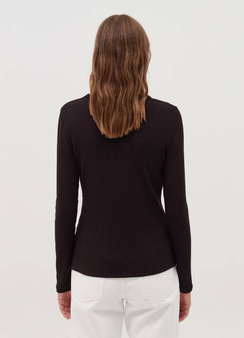 OVS T-shirt Girocollo A Coste Piatte In Lurex